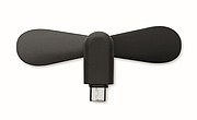 Přenosný ventilátor USB-C, černá