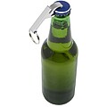 Přívěšek na klíče s otvírákem, recyklovaný hliník, stříbrný