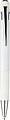 Propiska z recyklovaného hliníku, bílá
