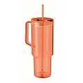 Průhledný hrnek 1200 ml, oranžová