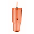 Průhledný hrnek 1200 ml, oranžová