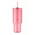Průhledný hrnek 1200 ml, růžová
