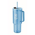 Průhledný hrnek 1200 ml, světle modrá