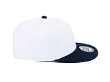 RARAKU Šestipanelová kšiltovka s rovným kšiltem, bílá/námořní modrá