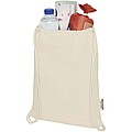 RecyklovanÝ bavlněný stahovací batoh 140g/m2, béžová