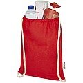 RecyklovanÝ bavlněný stahovací batoh 140g/m2, červená