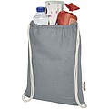 RecyklovanÝ bavlněný stahovací batoh 140g/m2, šedá