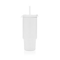 Recyklovaný nepropustný kompaktní termohrnek 480ml, bílá