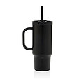 Recyklovaný nepropustný kompaktní termohrnek 480ml, černá