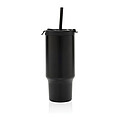 Recyklovaný nepropustný kompaktní termohrnek 480ml, černá