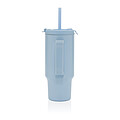 Recyklovaný nepropustný kompaktní termohrnek 480ml, modrá