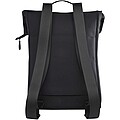 Recyklovaný rolovací batoh na 15,6” notebook, černá