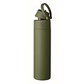 RENGIN Jednostěnná láhev z nerezové oceli 650 ml, tmavě zelená