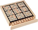 ROBLEO Dřevěná hra Sudoku, hnědá