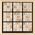 ROBLEO Dřevěná hra Sudoku, hnědá