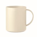 Rovný plastový hrnek, objem 300ml, béžová