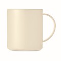 Rovný plastový hrnek, objem 300ml, béžová