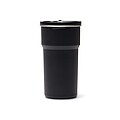Sada 4 nerezových kelímků 250 ml, černá