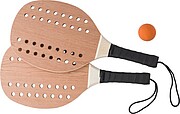 Sada na plážový tenis z palisandrového dřeva