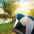 SCHWARZWOLF KERKINI Outdoorový přístřešek pro 2 osoby, modrošedá