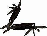 SCHWARZWOLF PONY BLACK NEW Mini multifunkční nářadí, 13 ks, černá