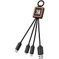SCX.design C19 20W dřevěný snadno použitelný kabel, hnědá