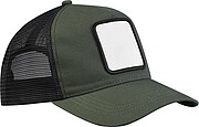 SEFIDA Pětipanelová trucker kšiltovka s nášivkou, zelená/černá