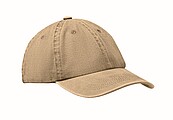 Šestipanelová baseballová kšiltovka 265g, khaki