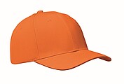 Šestipanelová baseballová kšiltovka, oranžová