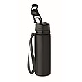 Silikonová sportovní láhev 500 ml, černá