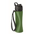 Silikonová sportovní láhev 500 ml,, tmavě zelená