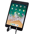 Skládací stojánek na tablet a telefon z recyklovaného plastu, bílá