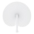 Skládací vějíř, bílá