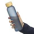 Skleněná láhev na pití, 500 ml, kobaltově modrá