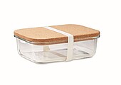 Skleněný lunchbox s korkovým víčkem, 830ml