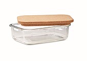 Skleněný lunchbox s korkovým víčkem, 830ml