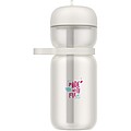 Sportovní láhev s vyklápěcím víčkem 600 ml, bílá