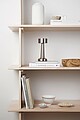 Stolní lampa z RCS recyklovaného ABS, šedá