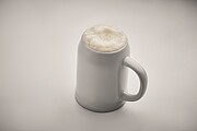 Sublimační půllitr na pivo 500 ml, bílá