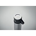 SUNA Termoska z nerezové oceli s hrnkem, 420 ml, stříbrná