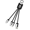 Světelný kabel se čtyřmi konektory SCX.design C15, černá
