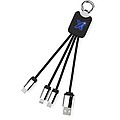 Světelný kabel se čtyřmi konektory SCX.design C15, modrá