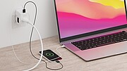 Světový cestovní adaptér MUV 65W PD s USB C kabelem, bílá