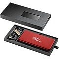 Svítící powerbanka SCX.design P15 5000 mAh, červená