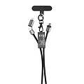 Telefonní kabel 60W z RCS recyklovaného PET, šedá