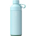 Termo láhev na pití, 1l, z recyklovaných materiálů, světle modrá