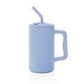 Termohrnek s brčkem 800 ml z recyklované oceli s certifikací RCS, světle modrá