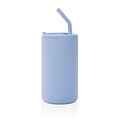 Termohrnek s brčkem 800 ml z recyklované oceli s certifikací RCS, světle modrá