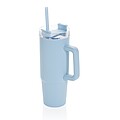 Termohrnek s madlem 750 ml z RCS recyklovaného plastu, světle modrá