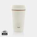 Termohrnek s průhledným víčkem 354 ml, bílá